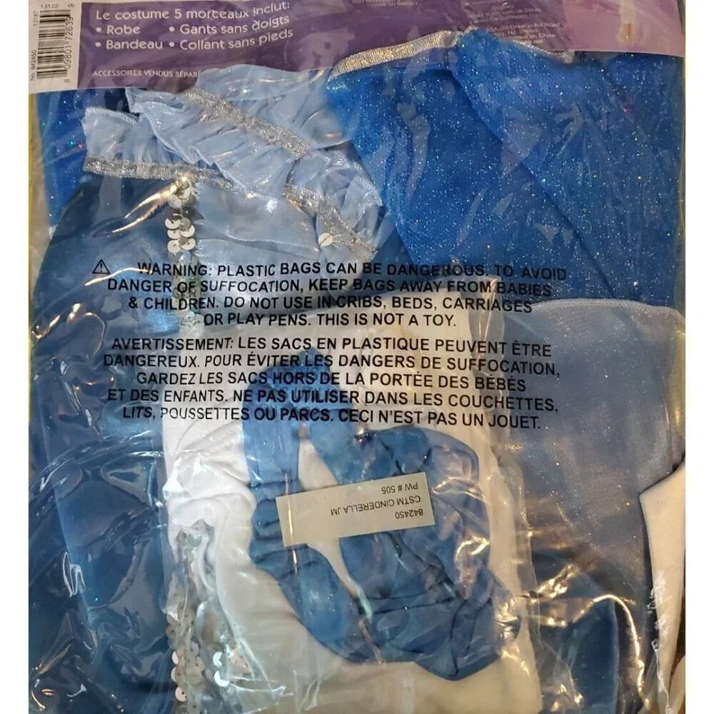 Costume Cinderella Junior Large Disney New in package dress up pretend - Picture 3 of 6